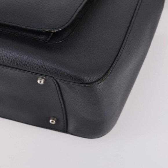 GUCCI Hand Bag Leather 2way Black Silver 000 2058 0307 5 Auth 140270 - Picture 4 of 16